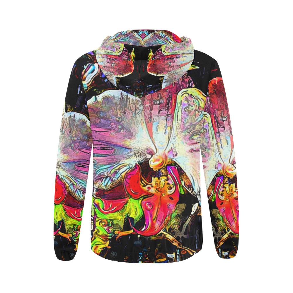 surreal one 1c2 All Over Print Full Zip Hoodie for Women (Model H14)