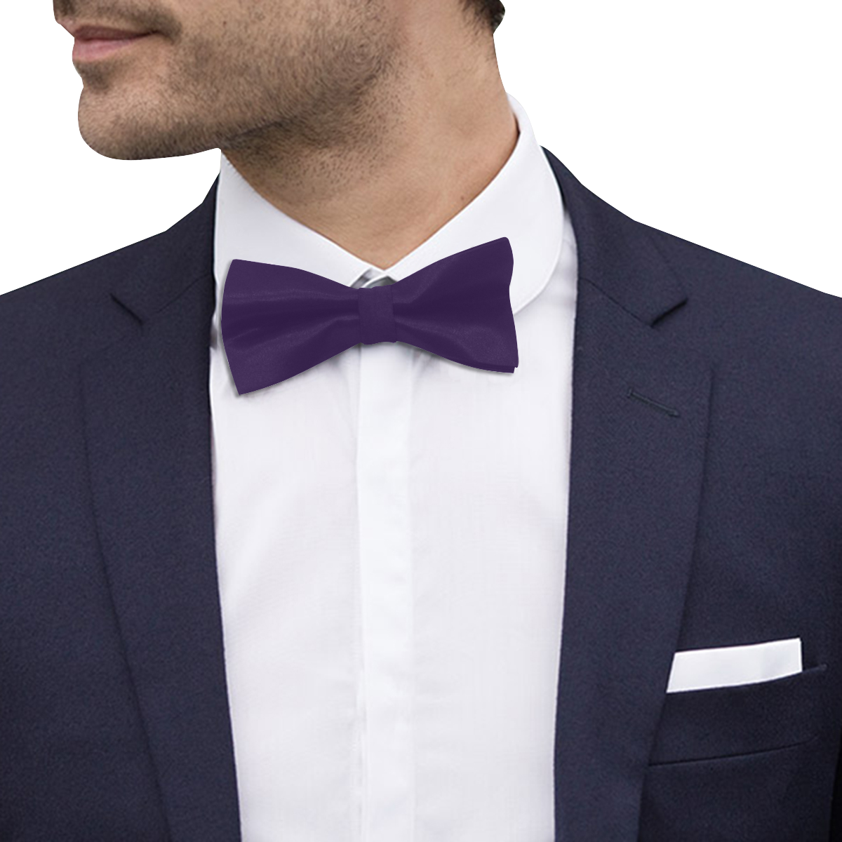 color Russian violet Custom Bow Tie