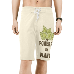 Powered by Plants (vegan) Men's All Over Print Board Shorts (Model L16)