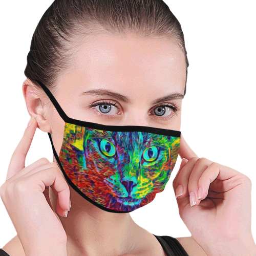CAT MULTICOLOR MASK Mouth Mask