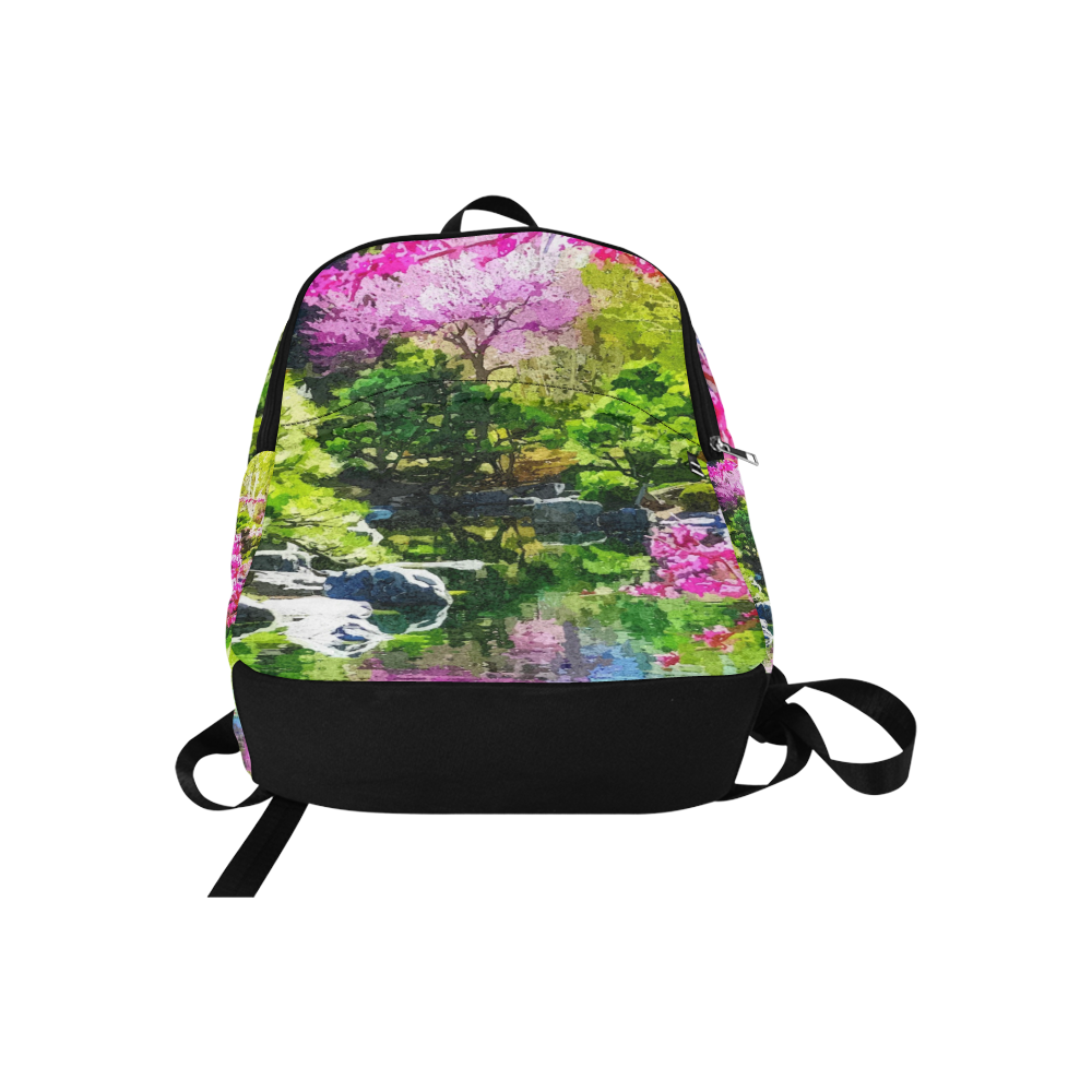 oriental garden Fabric Backpack for Adult (Model 1659)