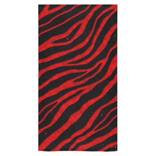 Ripped SpaceTime Stripes - Red Bath Towel 30"x56"