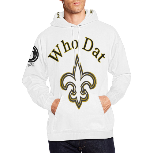 Who Dat Hoodie All Over Print Hoodie for Men (USA Size) (Model H13)