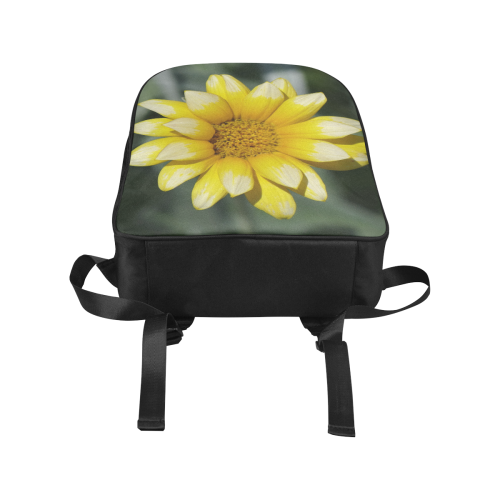 Yellow Flower, floral photo Popular Fabric Backpack (Model 1683)