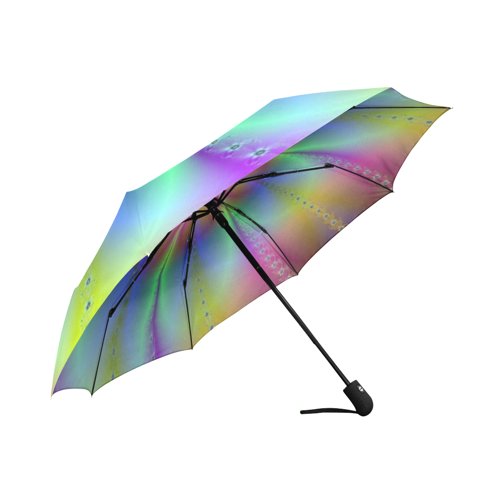 Flower Design Auto-Foldable Umbrella (Model U04)