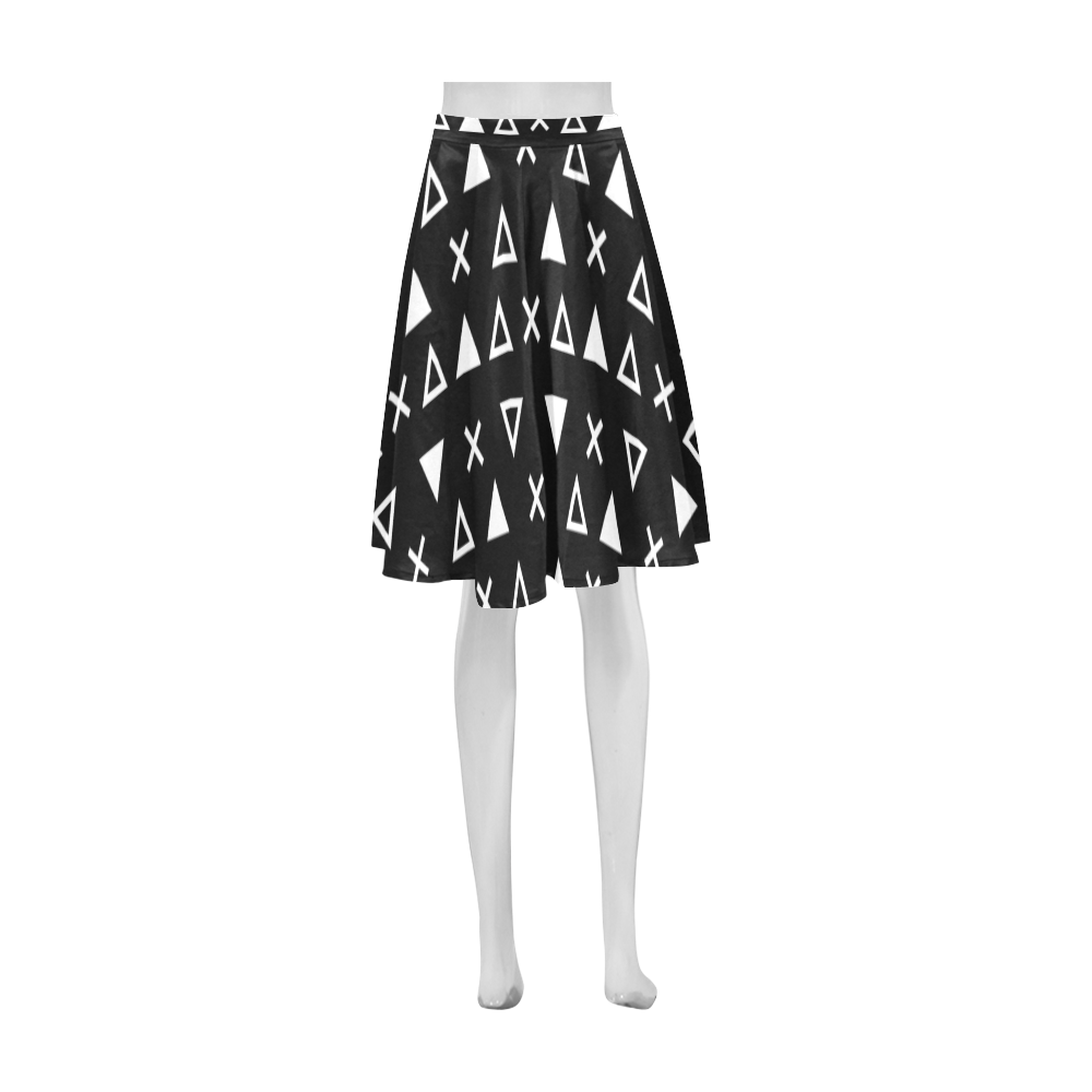 Geo Line Triangle Athena Women's Short Skirt (Model D15)