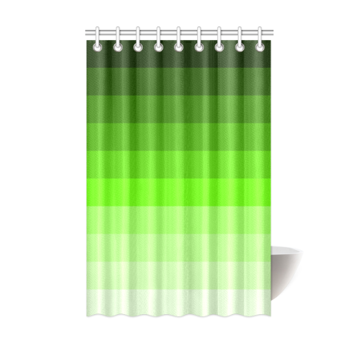 Green stripes Shower Curtain 48"x72"