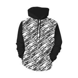Alien Troops - Black & White Vest Style All Over Print Hoodie for Men/Large Size (USA Size) (Model H13)