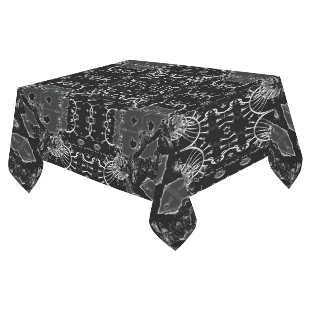 Luciferian Altar Cloth Design Darkstar Cotton Linen Tablecloth 52"x 70"