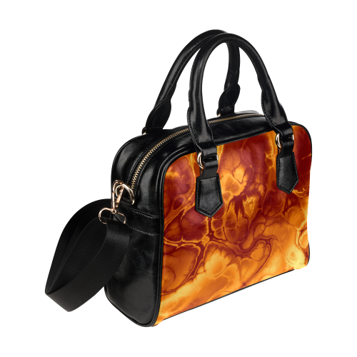 Alien Fire Orange Shoulder Handbag. Shoulder Handbag (Model 1634)