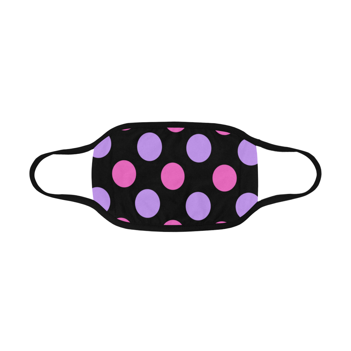 circle pattern lilac cc99ff and pink ff66cc Mouth Mask
