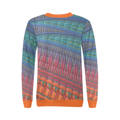 In My Tribe All Over Print Crewneck Sweatshirt for Women (Model H18)