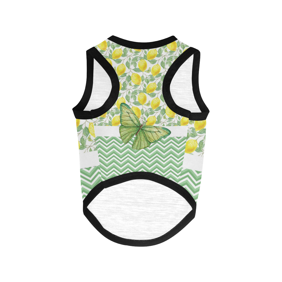 Butterfly And Lemons All Over Print Pet Tank Top