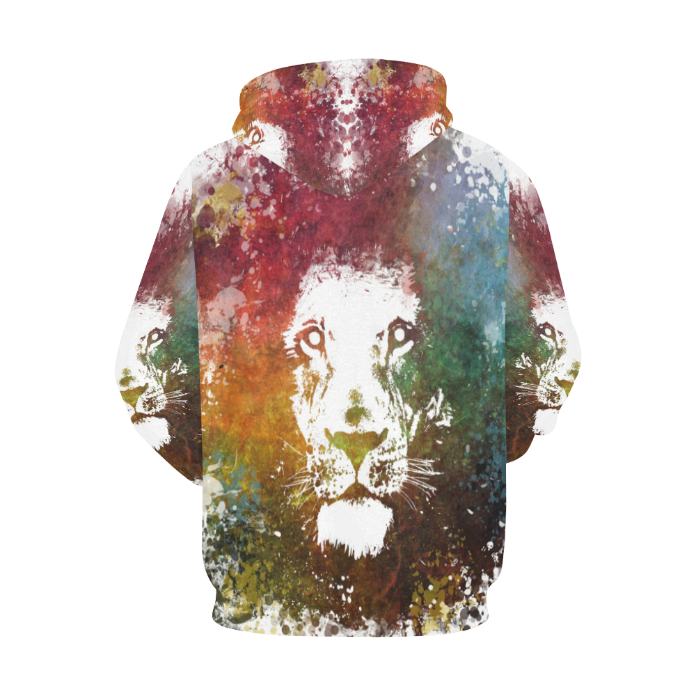 lion jbjart #lion All Over Print Hoodie for Men/Large Size (USA Size) (Model H13)