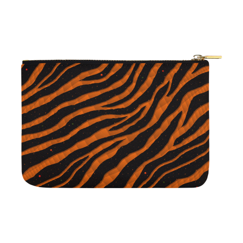 Ripped SpaceTime Stripes - Orange Carry-All Pouch 12.5''x8.5''