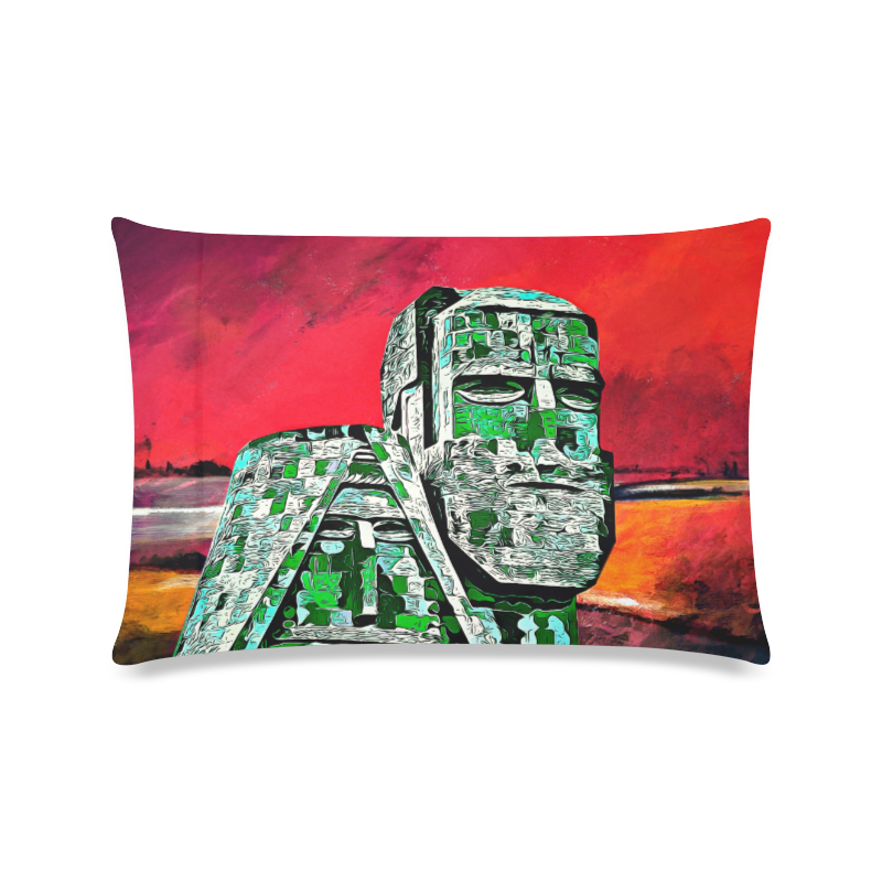 tatik-papik տատիկ-պապիկ Custom Zippered Pillow Case 16"x24"(Twin Sides)