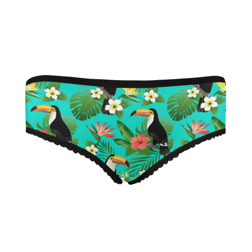 Tropical Summer Toucan Pattern Women's All Over Print Classic Briefs (Model L13)