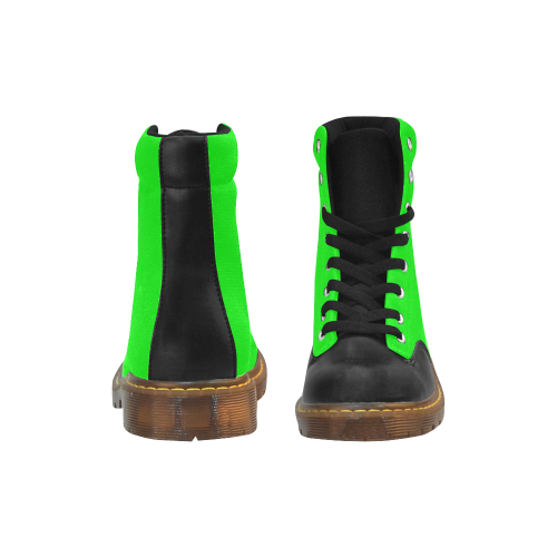 Green Apache Round Toe Men's Winter Boots (Model 1402)