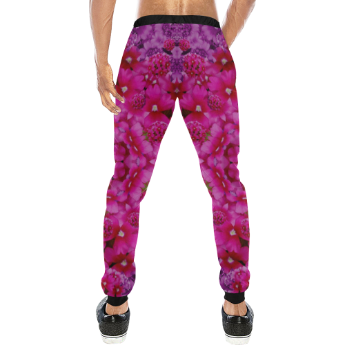 flower suprise to love and enjoy Men's All Over Print Sweatpants/Large Size (Model L11)