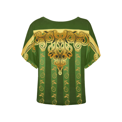 Coat of arms of Armenia Women's Batwing-Sleeved Blouse T shirt (Model T44)