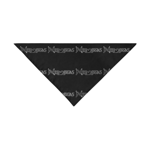 NUMBERS Collection Logos Black Pet Dog Bandana/Large Size
