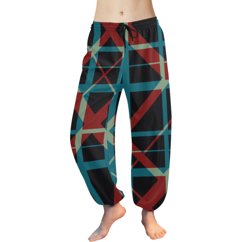 Classic style plaid pattern design Women's All Over Print Harem Pants (Model L18)