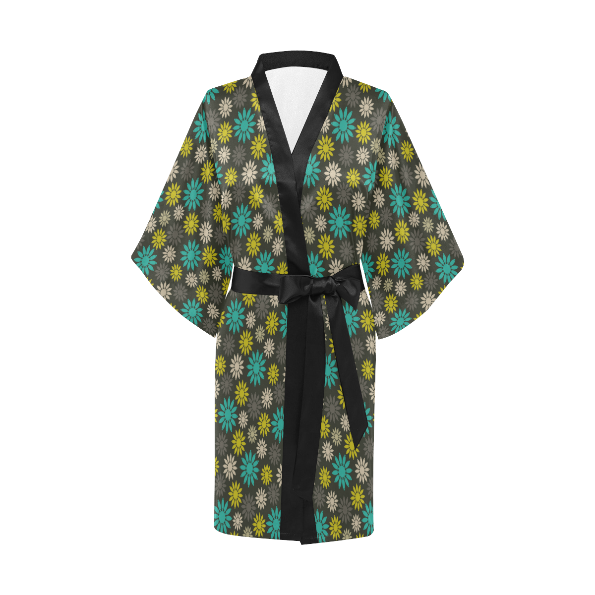 Camomiles Floral Kimono Robe
