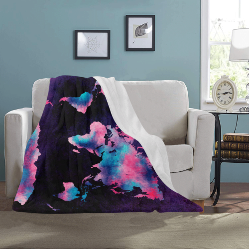 world map #map #worldmap Ultra-Soft Micro Fleece Blanket 40"x50"