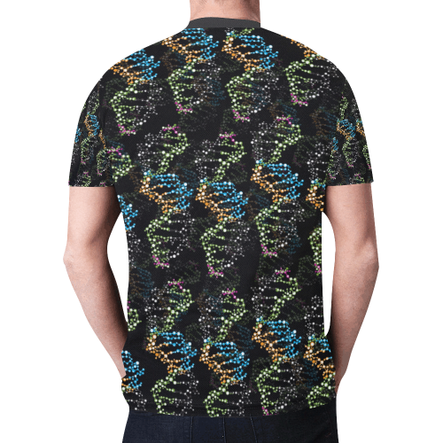DNA pattern - Biology - Scientist New All Over Print T-shirt for Men/Large Size (Model T45)