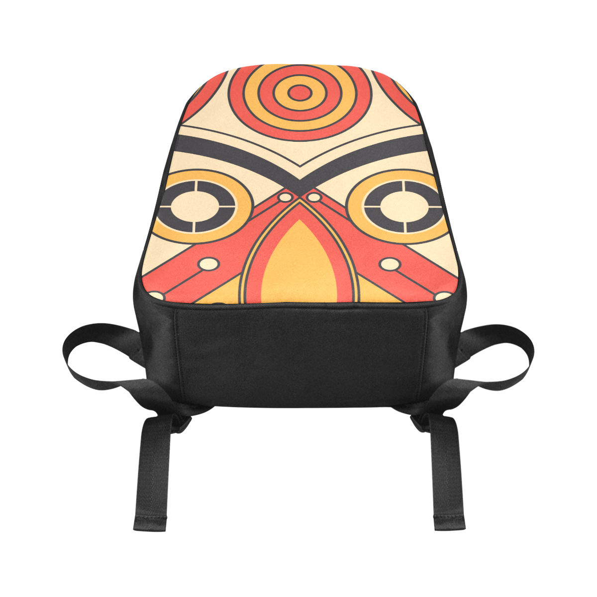 Geo Aztec Bull Tribal Fabric School Backpack (Model 1682) (Large)