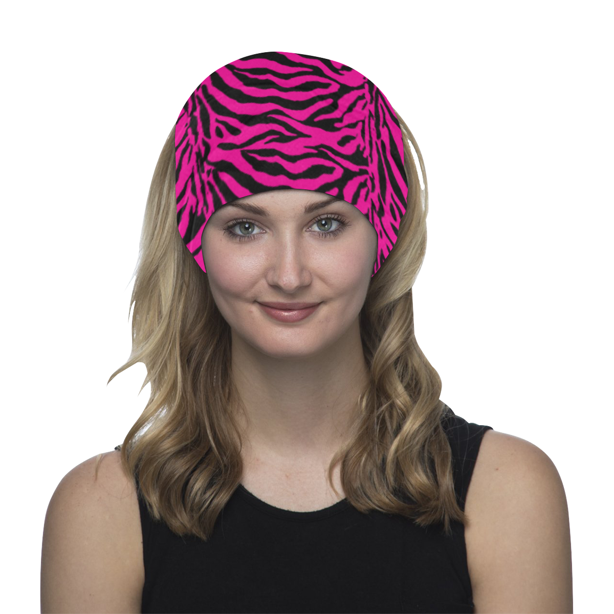 Zebra Animal Pattern on Pink Multifunctional Headwear