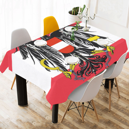 AUSTRIA BUNDESADLER Cotton Linen Tablecloth 60" x 90"