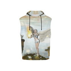 Beautiful fairy All Over Print Sleeveless Hoodie for Kid (Model H15)