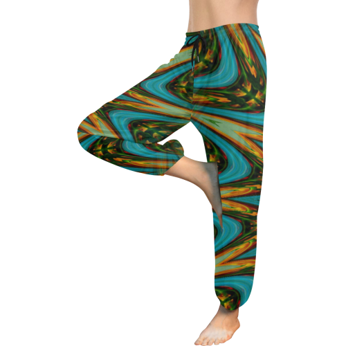 :Emerald Mandala: Women's All Over Print Harem Pants (Model L18)