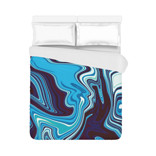 AbstractBlue Duvet Cover 86"x70" ( All-over-print)