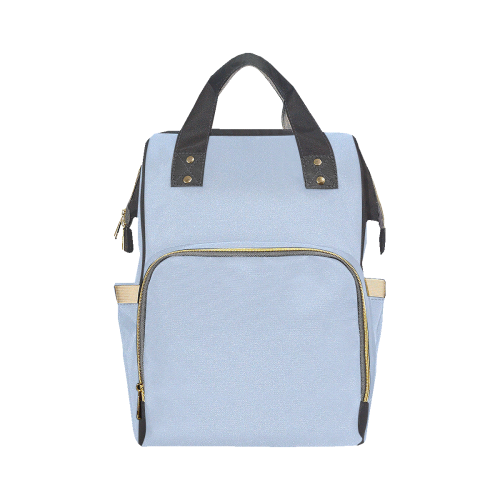 color light steel blue Multi-Function Diaper Backpack/Diaper Bag (Model 1688)