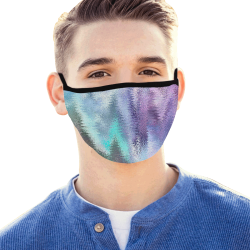 Vibrating Glitch Pastel Mouth Mask