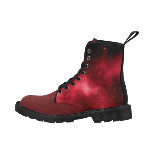 red galaxy Martin Boots for Women (Black) (Model 1203H)