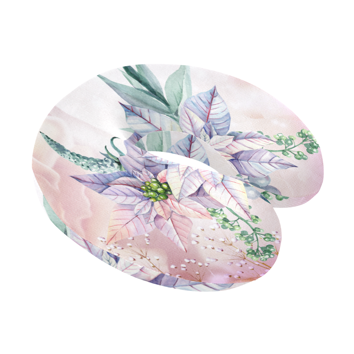 Wonderful flowers, watercolor U-Shape Travel Pillow