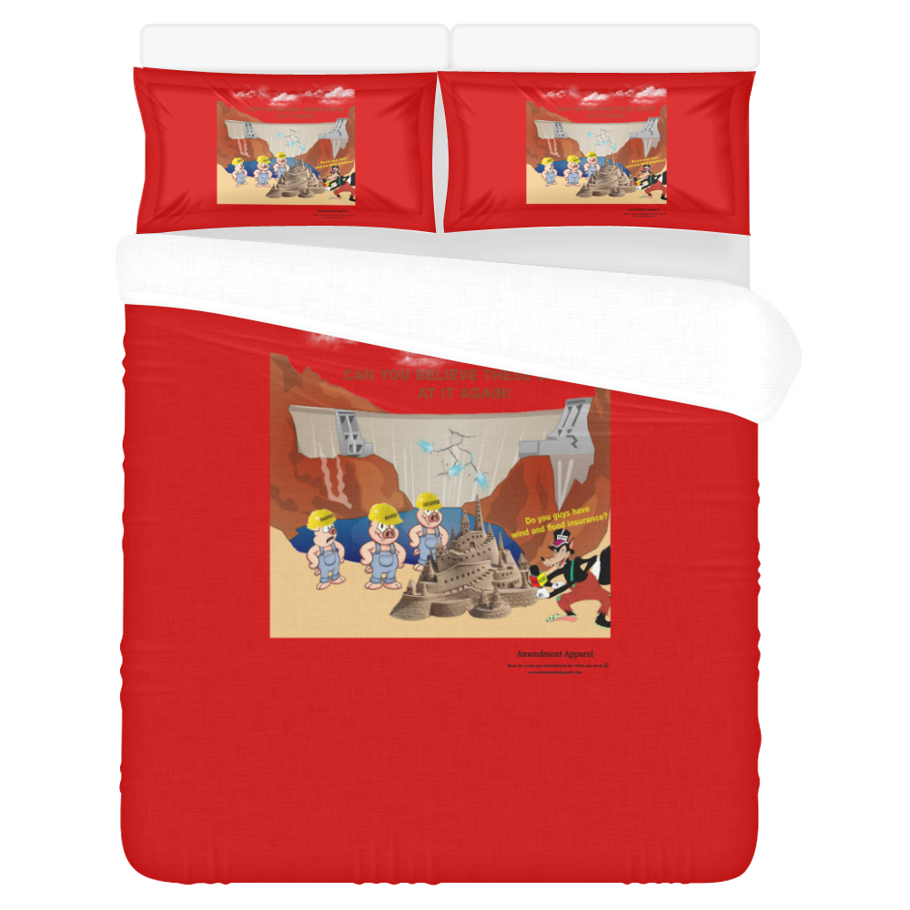 Wet Times Ahead 3-Piece Bedding Set