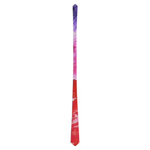 Red purple paint Classic Necktie (Two Sides)