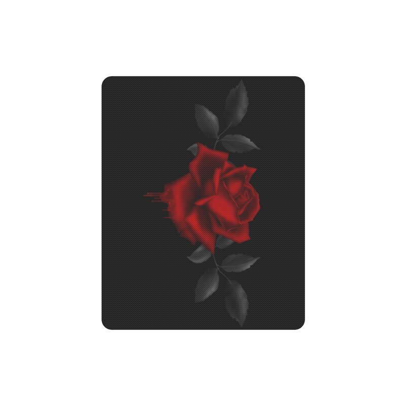 Dark Gothic Rose Rectangle Mousepad
