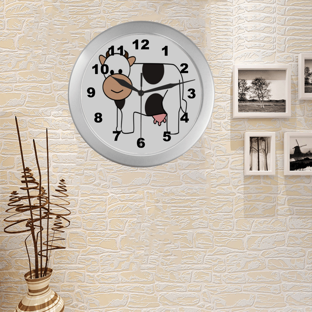 bb 302 Silver Color Wall Clock