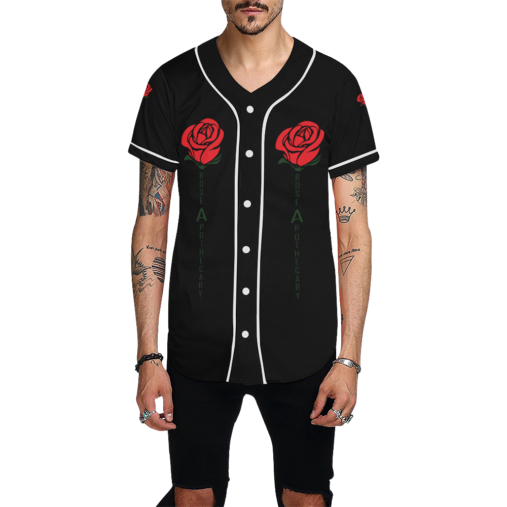 rose-apothecary All Over Print Baseball Jersey for Men (Model T50)