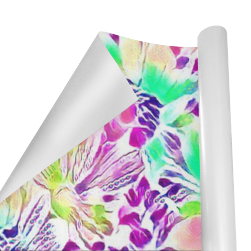 Floral Summer Greetings  1C by JamColors Gift Wrapping Paper 58"x 23" (5 Rolls)