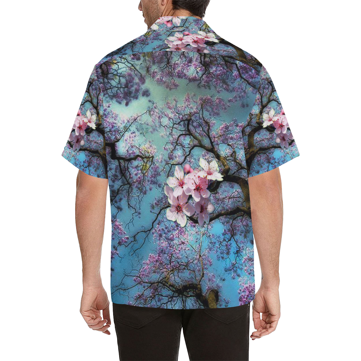 Cherry blossomL Hawaiian Shirt (Model T58)