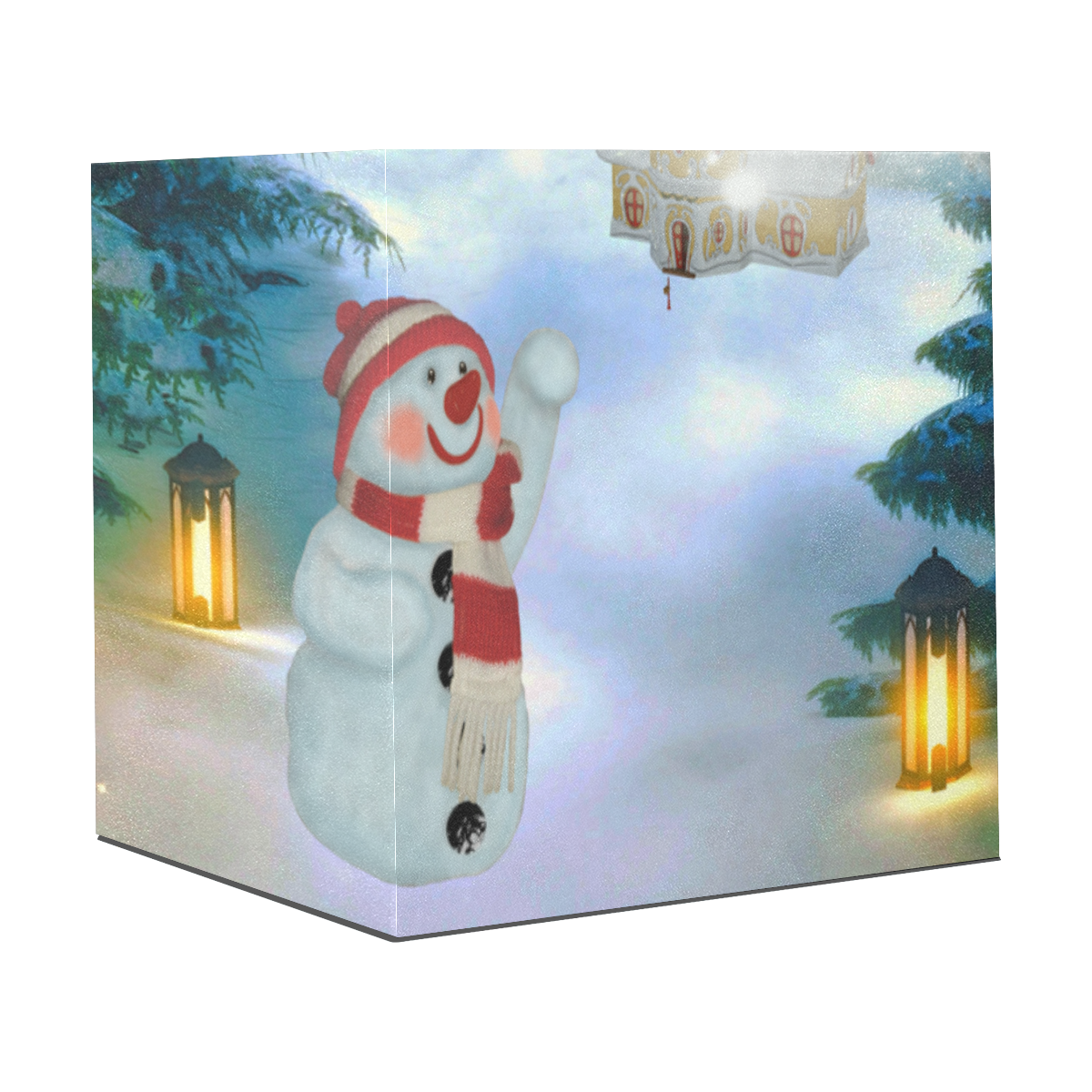 Santa Claus in the night Gift Wrapping Paper 58"x 23" (2 Rolls)