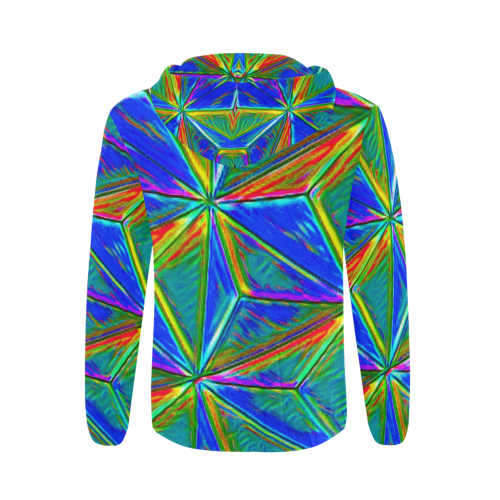 Vivid Life 1E  by JamColors All Over Print Full Zip Hoodie for Men (Model H14)