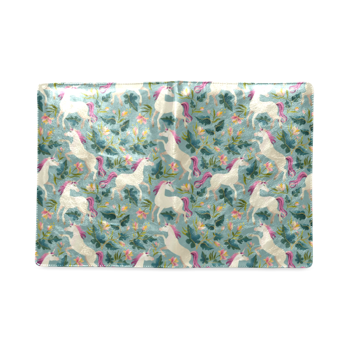 Floral Unicorn Pattern Custom NoteBook B5