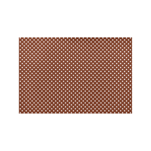 Brown polka dots Placemat 12’’ x 18’’ (Set of 6)